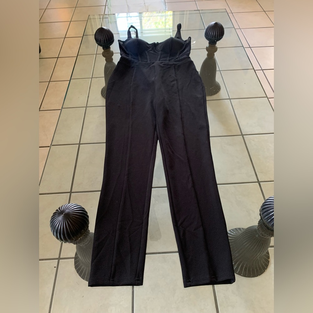 Black Windsor Jumpsuit - Picture 1 of 9